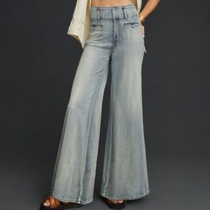 Pilcro High Rise Wide Leg Jeans